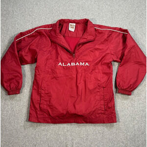 Alabama Crimson Tide Red Oak Sportswear 1/4 Zip Pullover Windbreaker Size Large
